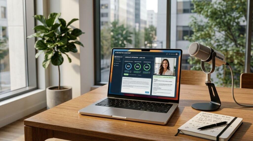how do i set up ai voice interviews in my hiring process